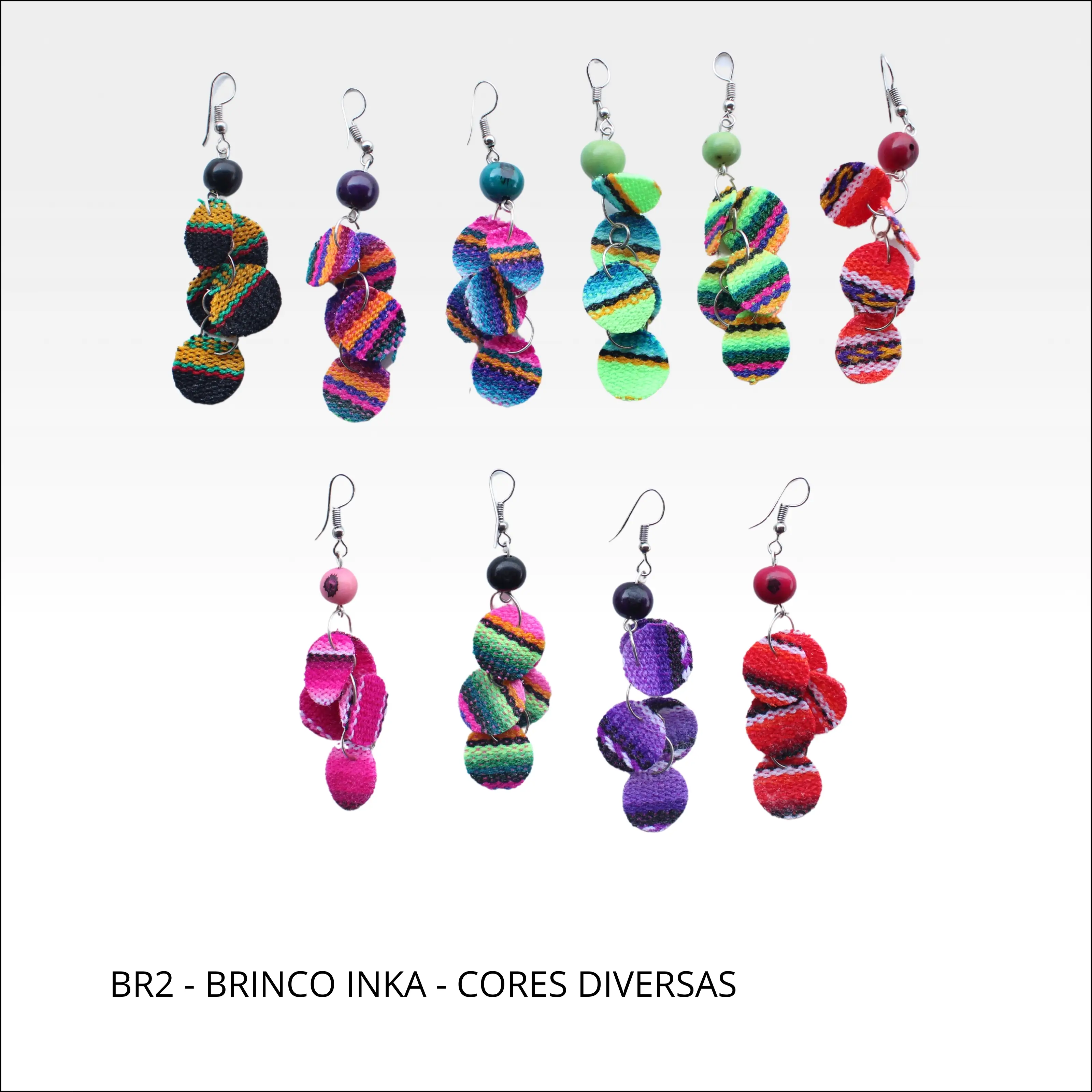 Brinco inka cores diversas